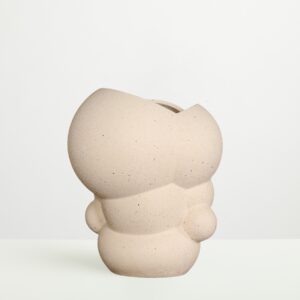 Keramikvase Bubble Sand Groß