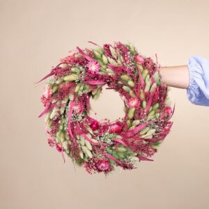 Trockenblumenkranz Bohemian Eukalyptus