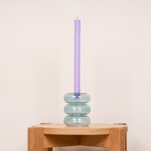 Glas Kerzenhalter Bogen Mint