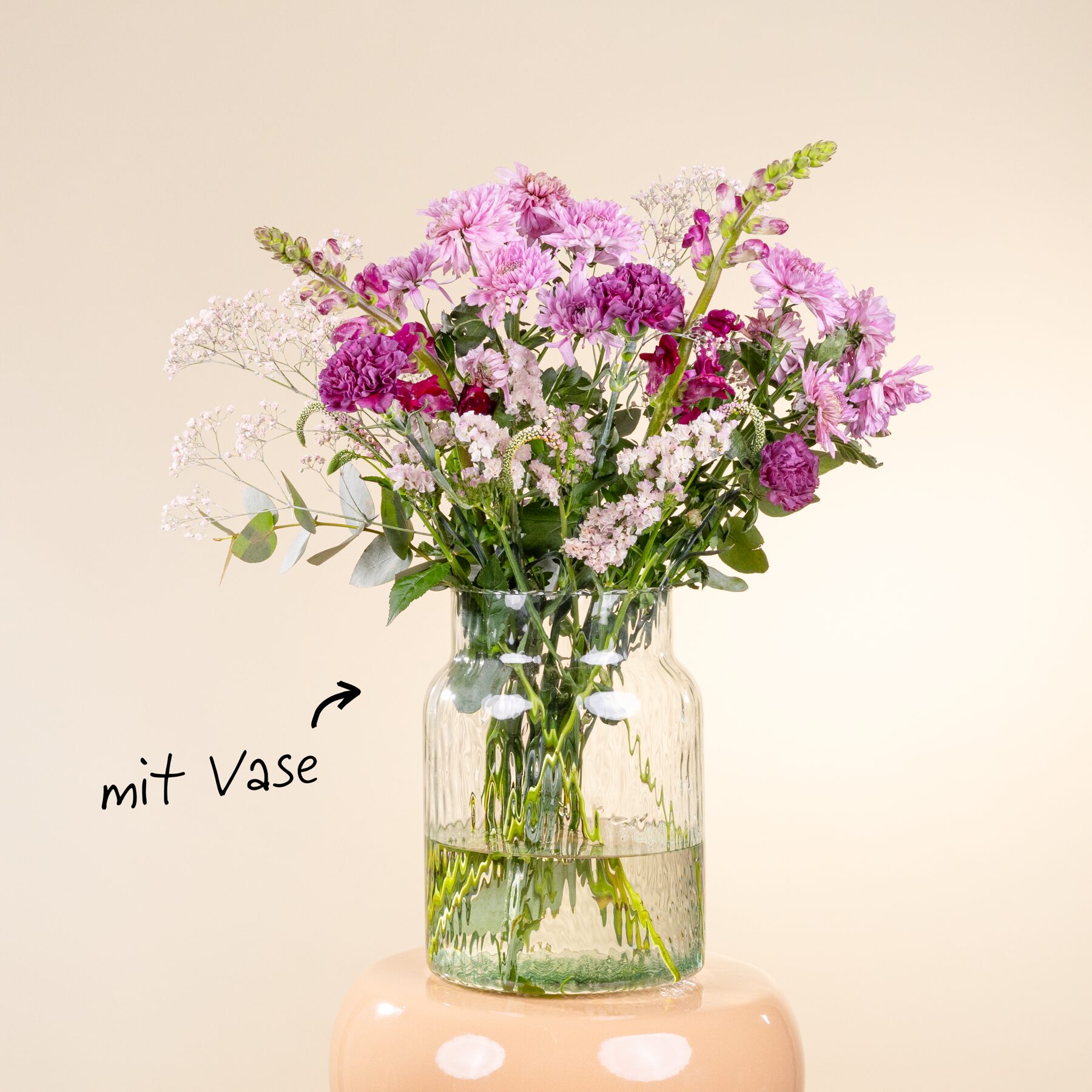 Blumenbox Marlene mit Lieblings-Vase L