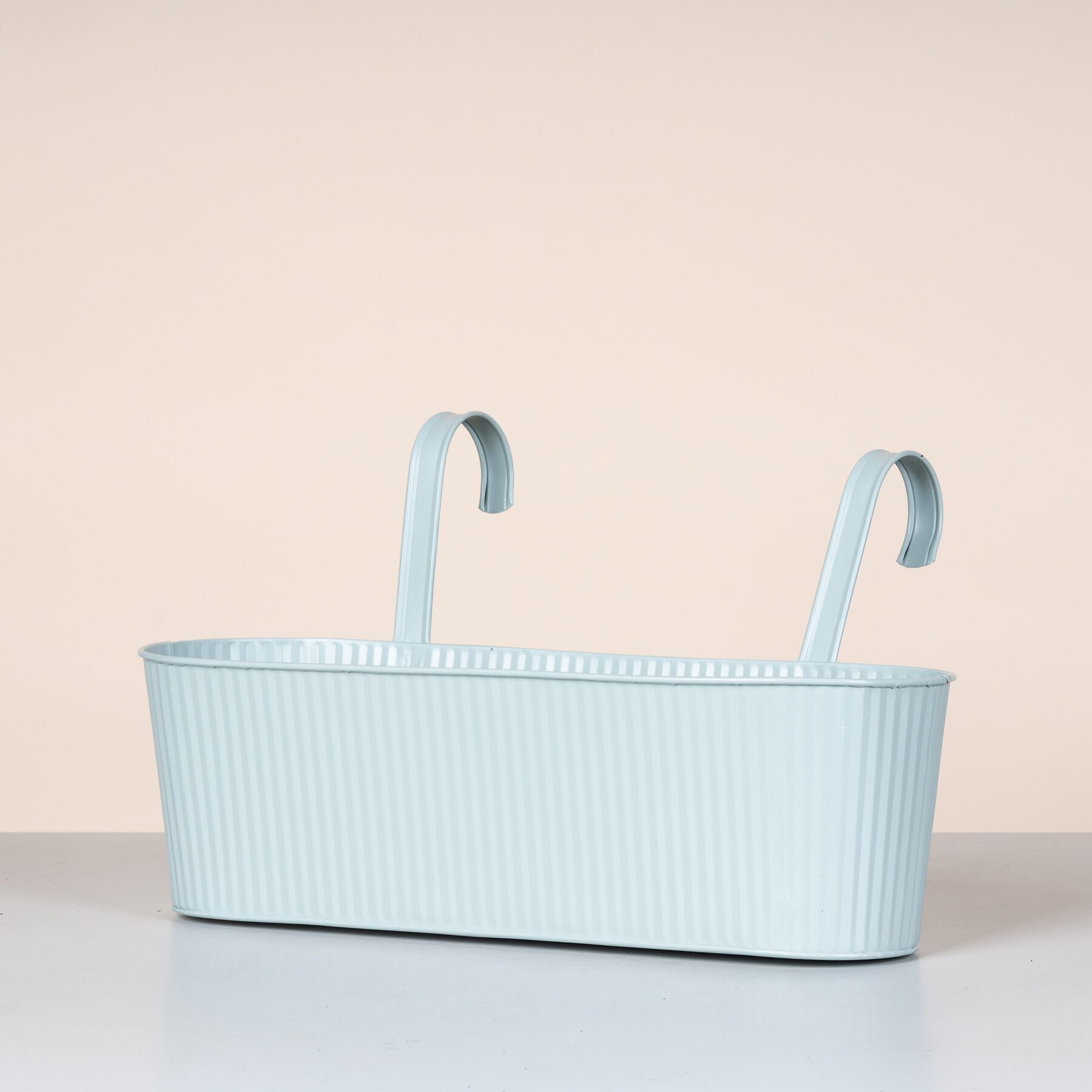 Metall Balkonkasten Rille Mint - 42 cm