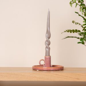 Keramik Kerzenhalter Pink