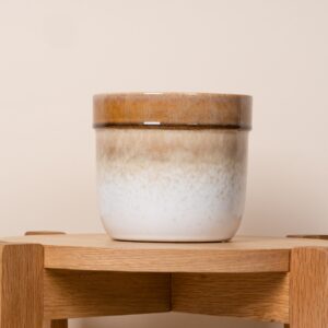 Keramik Übertopf Braun - 13 cm