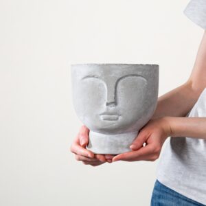 Betongefäß Face - 14 cm
