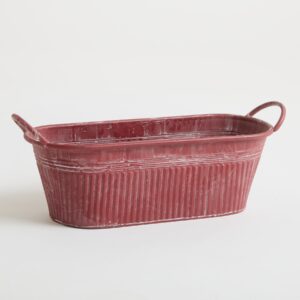Zink Pflanzgefäß Antik Berry
