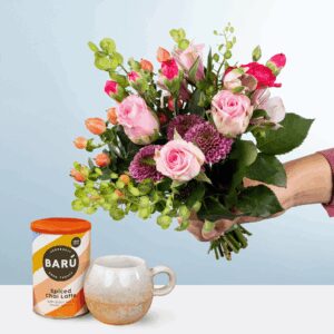 Glücksbote mit Geschenkset Cozy Cup