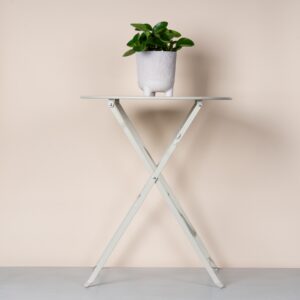 Metall Bistrotisch Klappbar Beige
