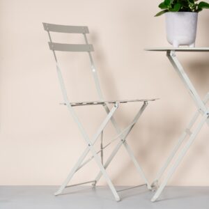 Metall Bistrostuhl Klappbar Beige