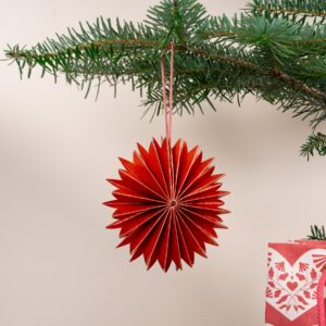Weihnachtshänger Dunkelrot