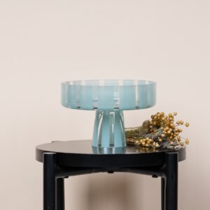 Glas Schale Stripe Mint