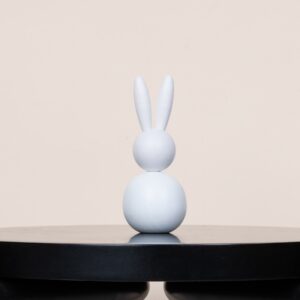 Deko Hase Holz Weiß Klein