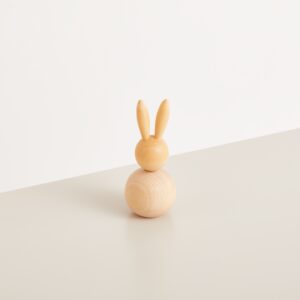 Deko Hase Holz Natur Klein