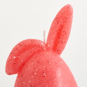 Deko Kerze Hase Schlappohr Rosa