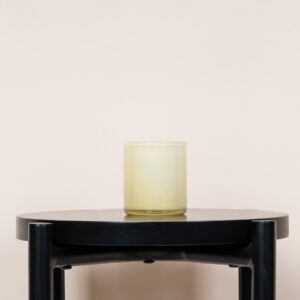 Glas Kerzenhalter Gelb
