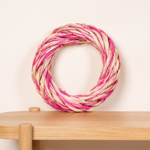 Holz Kranz Pink