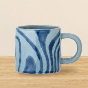 Bloomingville Steingut Becher Ninka Blau