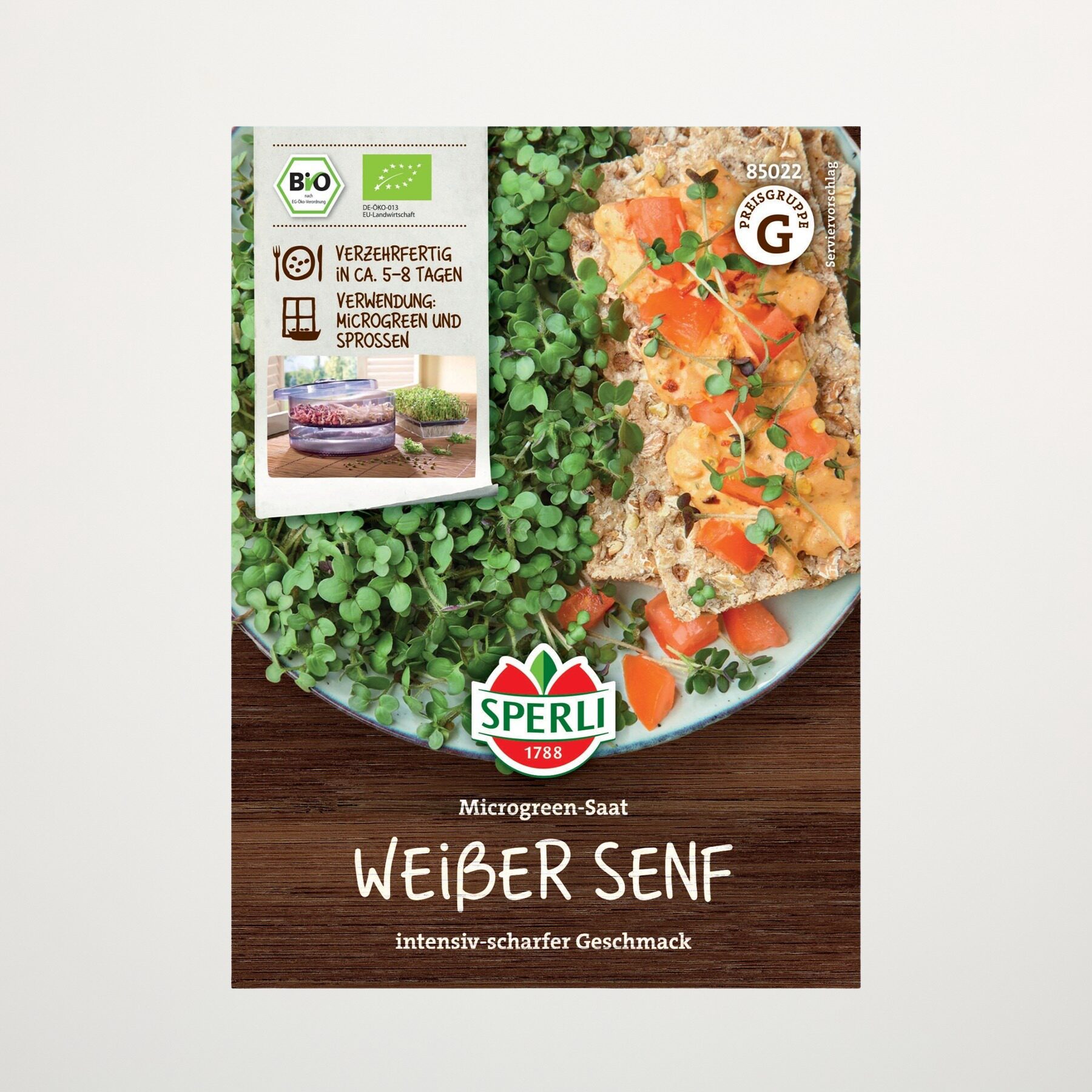 Weißer Senf Keimsprossen BIO