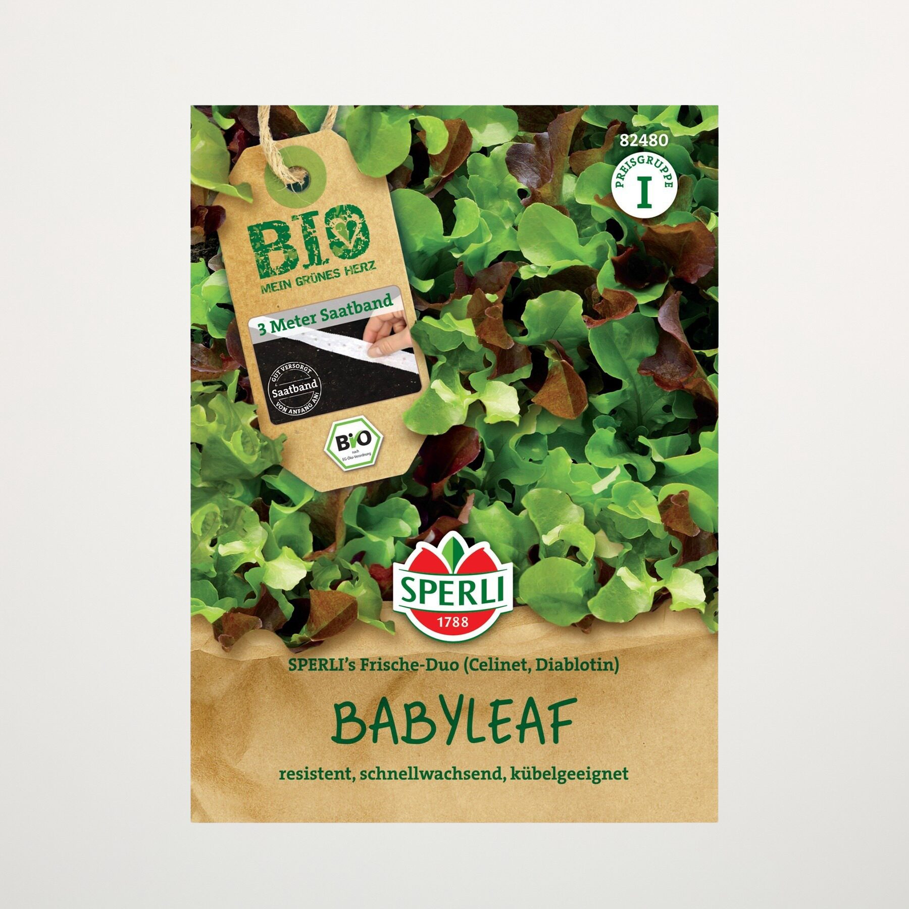 Babyleaf 'SPERLI's Frische Duo' Saatband BIO – Bild 2