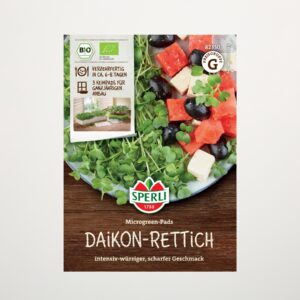 Daikon-Rettich Keimsprossen Saatscheiben BIO