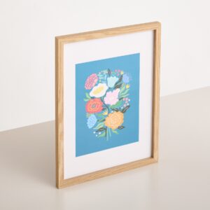 Poster im Rahmen Blumenmotiv