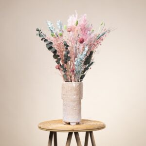 Trockenblumenstrauß Rosa Grün