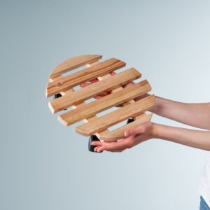 Holz Pflanzenroller Rund