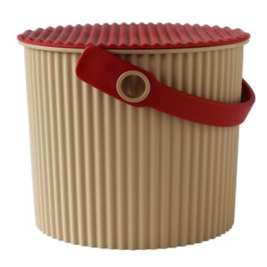 Hachiman Omnioutil Eimer 4 Liter Café/Rot