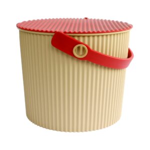 Hachiman Omnioutil Eimer 8 Liter Café/Rot