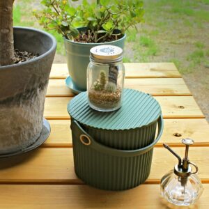 Hachiman Garden Eimer 4 Liter Dunkelgrün