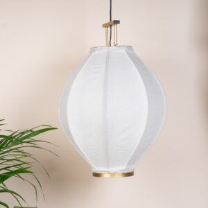 Deckenlampe Stoff Weiß