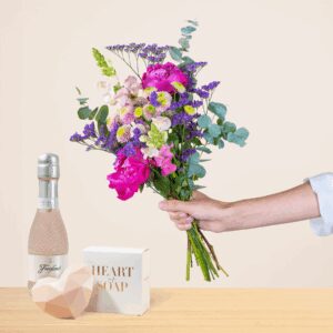 Sommerbote mit Geschenkset Schaumparty