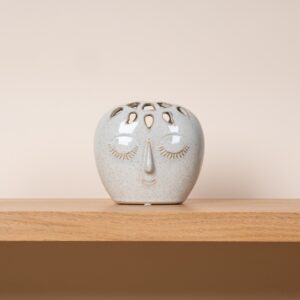 Keramikvase Face Beige