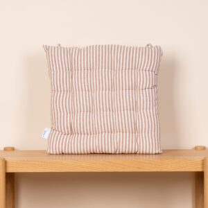 Sitzkissen Schmal Gestreift Beige