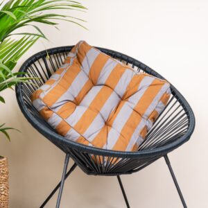 Matratzenkissen Gestreift Orange/Braun