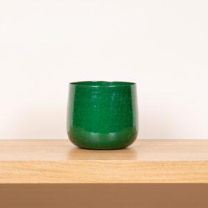 Keramik Übertopf Grün - 12 cm