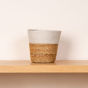 Seegras Korb Creme/Natur - 18 cm