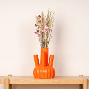 Keramik Vase Orange