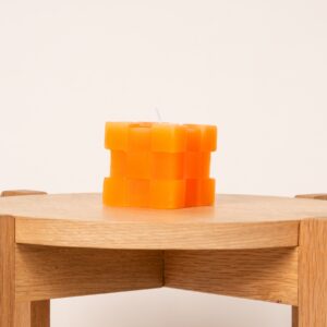 Kerze Würfel Orange