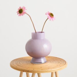 Glasvase Rund Flieder