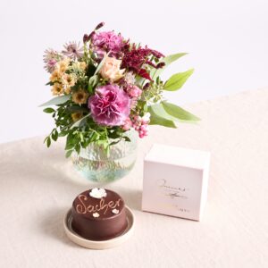 Herbstgruß mit Blumen-Sachertorte 200g