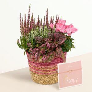 Herbst Pink mit Herz-Armband