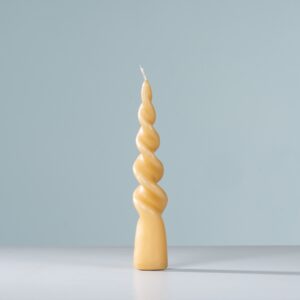 Stabkerze Twist Hellbraun