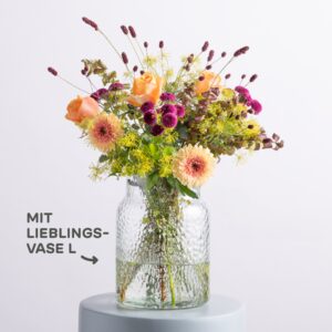 Blumenbox Autumn Beauty mit Lieblingsvase L