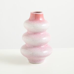 Keramikvase Reaktiv Rosa