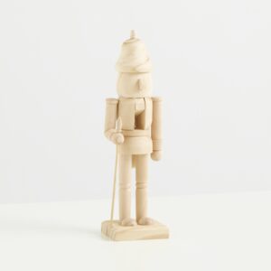 Deko Holzfigur mit Zepter