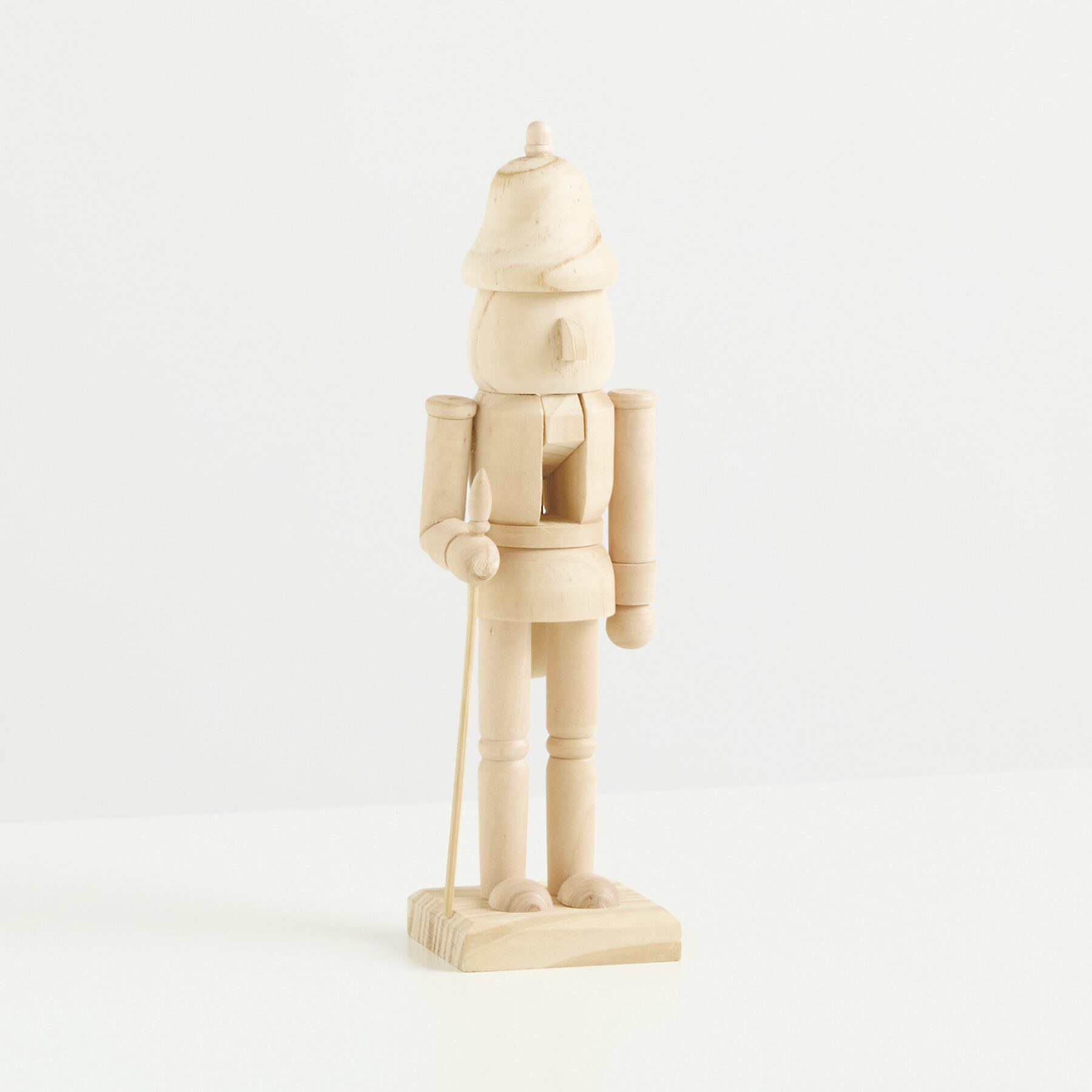 Deko Holzfigur mit Zepter
