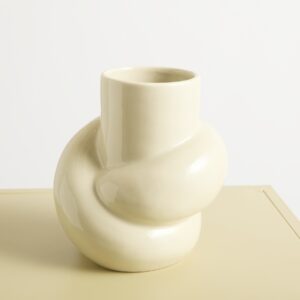 Keramik Vase Beige
