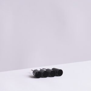Stabkerzenhalter Schwarz 4-er Set