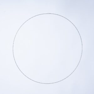 LED Kranz Silberfarben Warmweiß - 70 cm