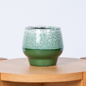 Keramik Übertopf Grün - 8,5 cm